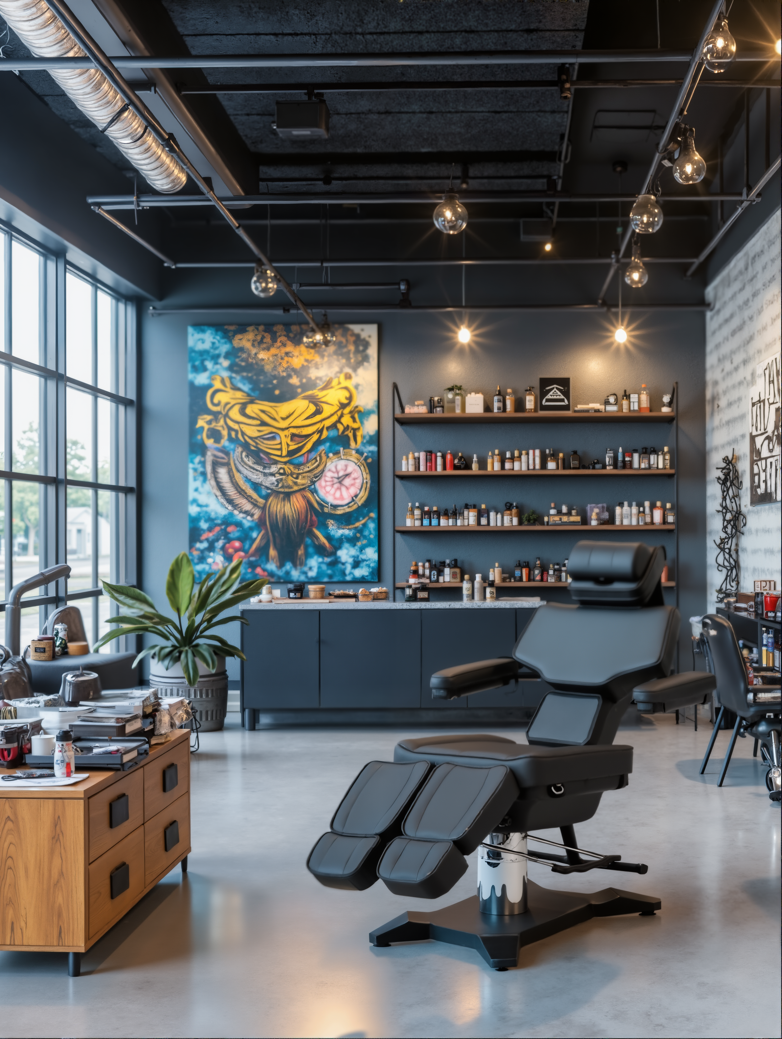 4604 多功能液壓調(diào)節(jié)紋身椅