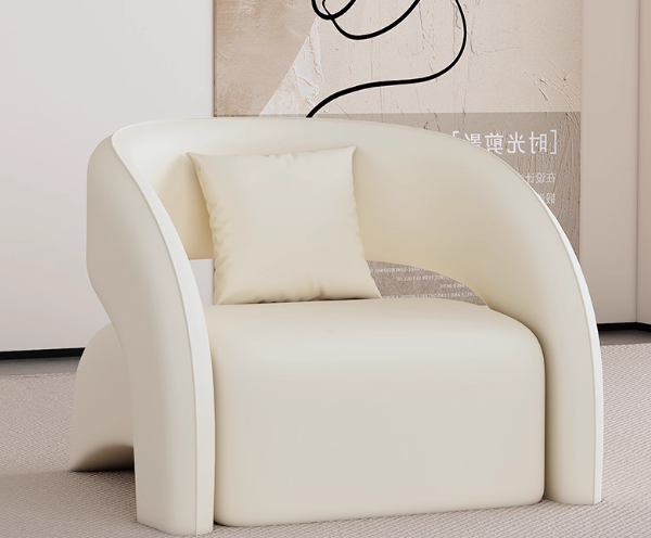 YA01-002奶油風(fēng)單人沙發(fā)